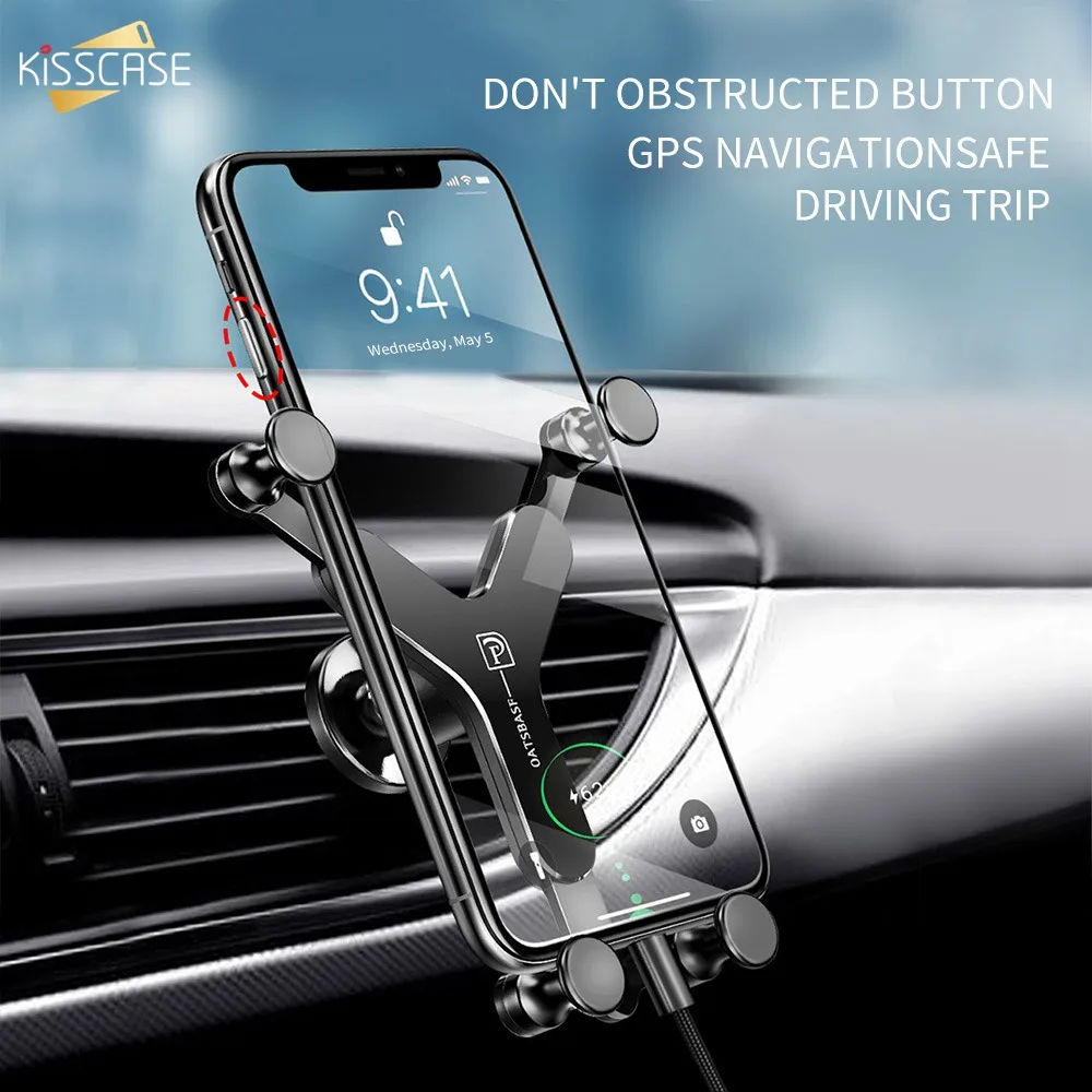 

Air Mount Flexible Car Phone Holder For Samsung M20/A30/A70/A50 Automatic Stand Bracket Holder redmi k20pro For one plus 7/7 pro