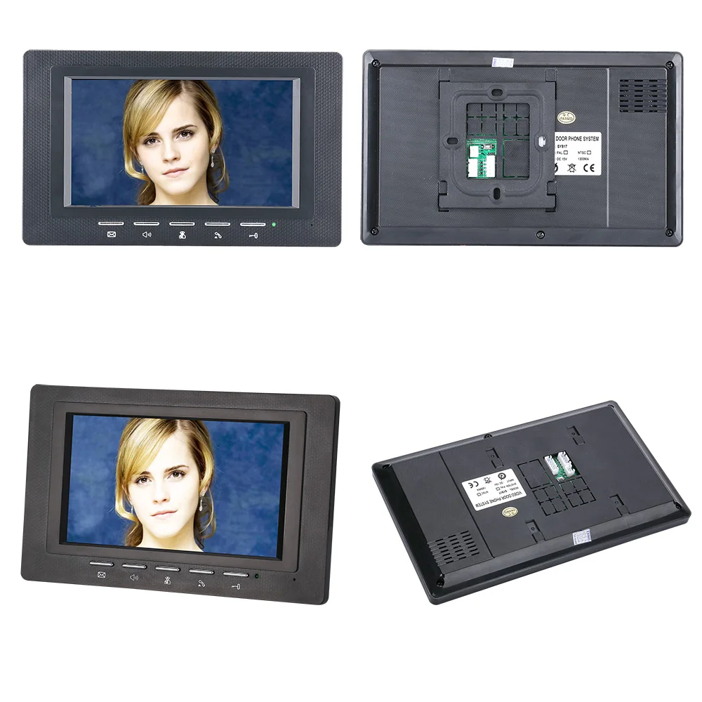 SmartYIBA " дюймовый монитор черный RFID пароль видео домофон дверной звонок с ИК-камерой система контроля доступа
