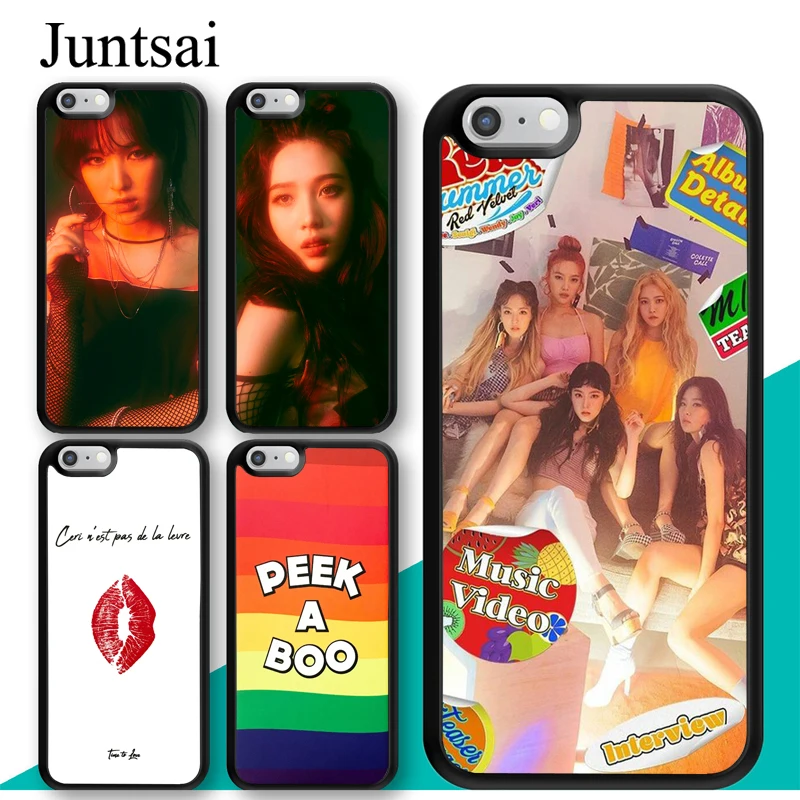 

Juntsai Red Velvet WENDY JOY Case For iPhone XR XS MAX Rubber Cover For iPhone X 6 6s 7 8 Plus 5 5s SE Full Back Shell Skin