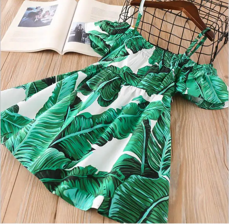 Girl Belt Dress 2018 New K Beach Dresses Cute Little Girl Summer Dress Fashion Princess Clothing Elegant Children  Clothes