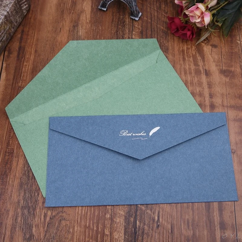 10 шт. Ретро винтажный узор ремесло бумажные конверты для письма поздравительные открытки приглашения на свадьбу