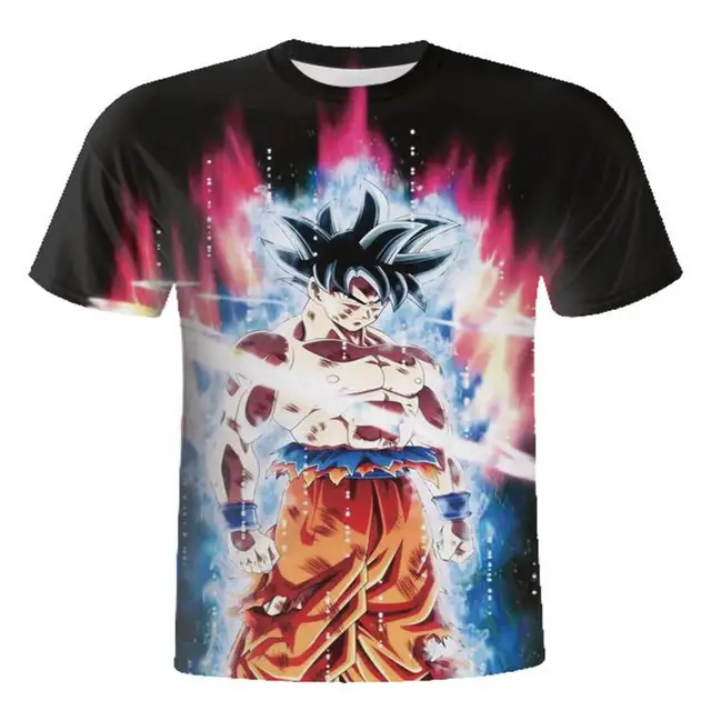 WBDDT Goku ULTRA INSTINCT  Dragon Ball Super T-shirt Men Top 3D Print t shirts Thermal Kid Suit Homme Drop Shipping