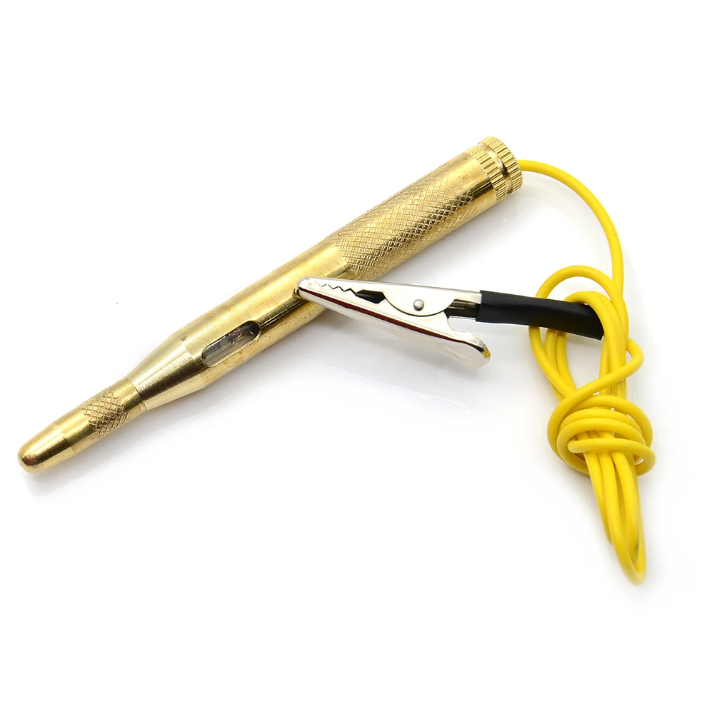 

DC 6V-24V Car Circuit Tester Probe Light System Test Probe Lamp Auto Light Lamp Voltage Test Pen Detector Copper Diagnostic Tool