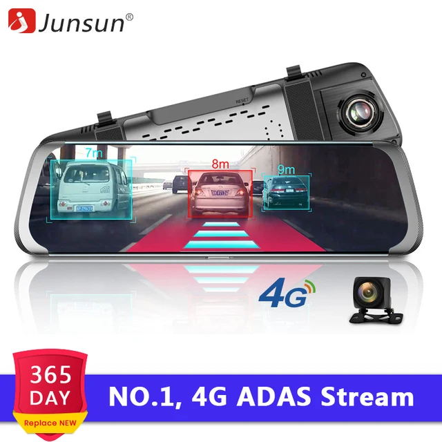 Junsun A930 4G ADAS Автомобильный видеорегистратор Камера 10 "Android поток медиа зеркало заднего вида FHD 1080 P WiFi для панели, GPS Cam РЕГИСТРАТОР видео рекордер