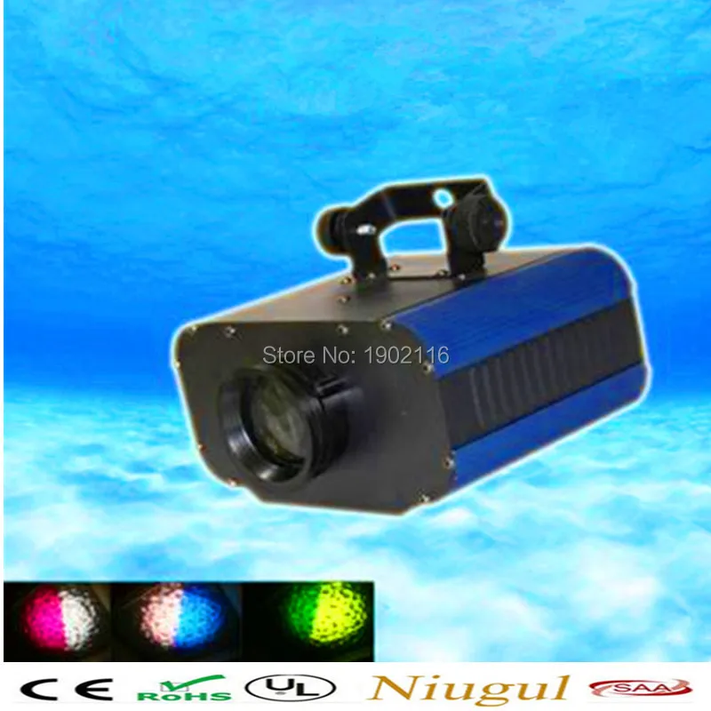 30W/50W Aluminum Shell Led Water Wave Effect Stage Lights Mini Size Hanging Bracket 5 Color Wheel Auto running Manual Control