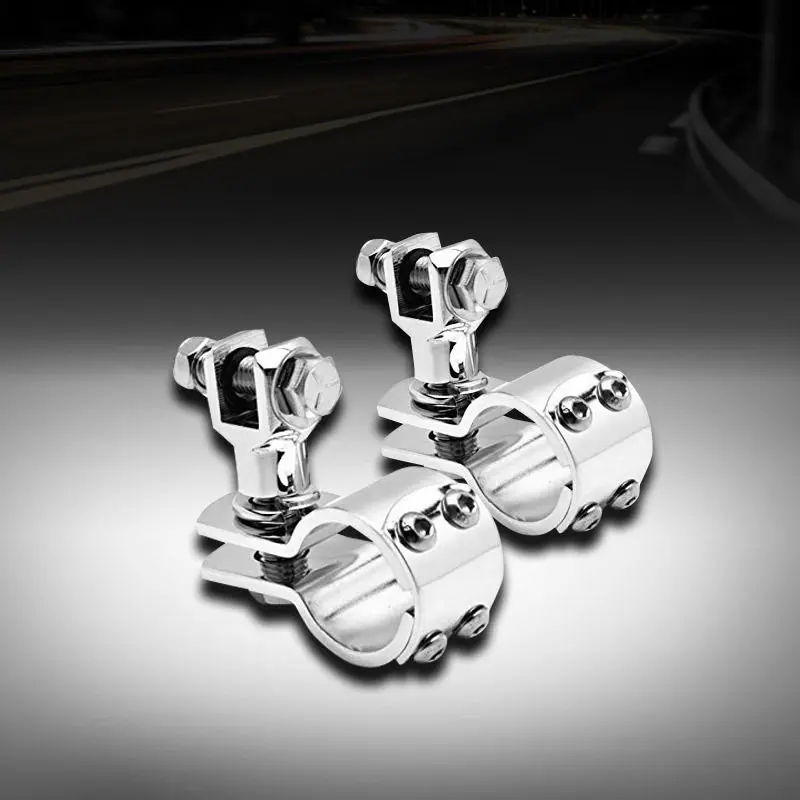 1-1//4/" Highway Foot Pegs Footrest Engine Guard Mounts Clamps For Harley