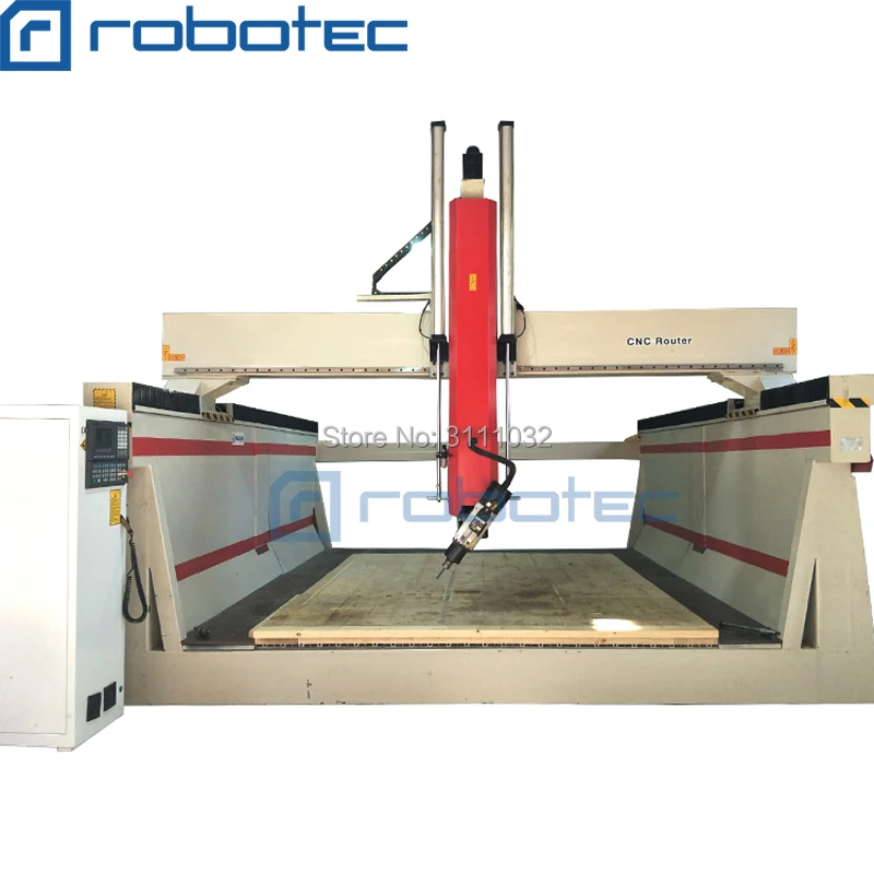 ROBOTEC от завода производителя 4 оси фрезерный станок с ЧПУ 3D деревообрабатывающий