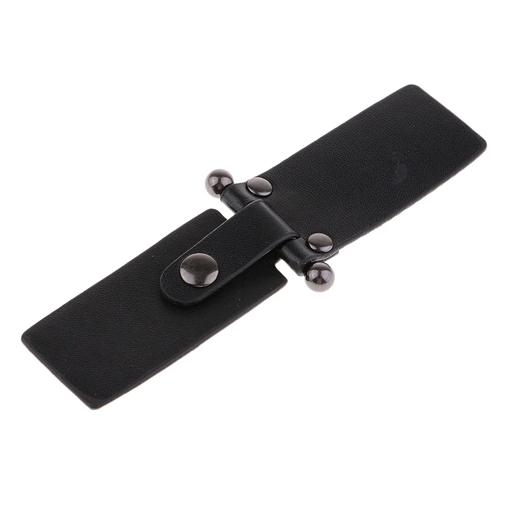 fityle 1 Set Vintage Leather Toggle Buttons for Coat Jacket Duffle Sewing With Snap Buckle