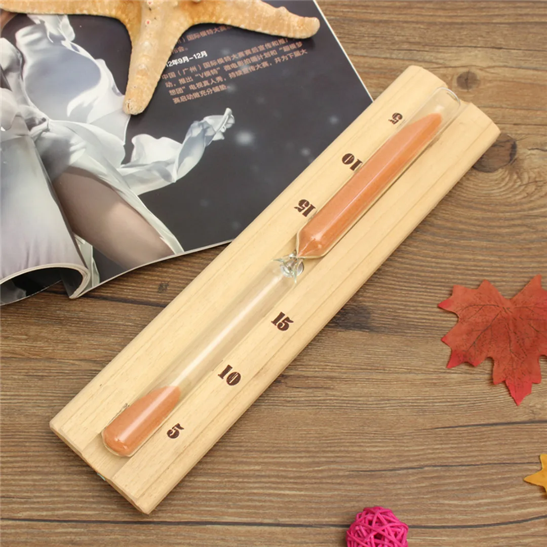 1 x Pine Wood 140º C Sauna Thermometer 15 Minutes Hourglass Sand Timer Clock Bath