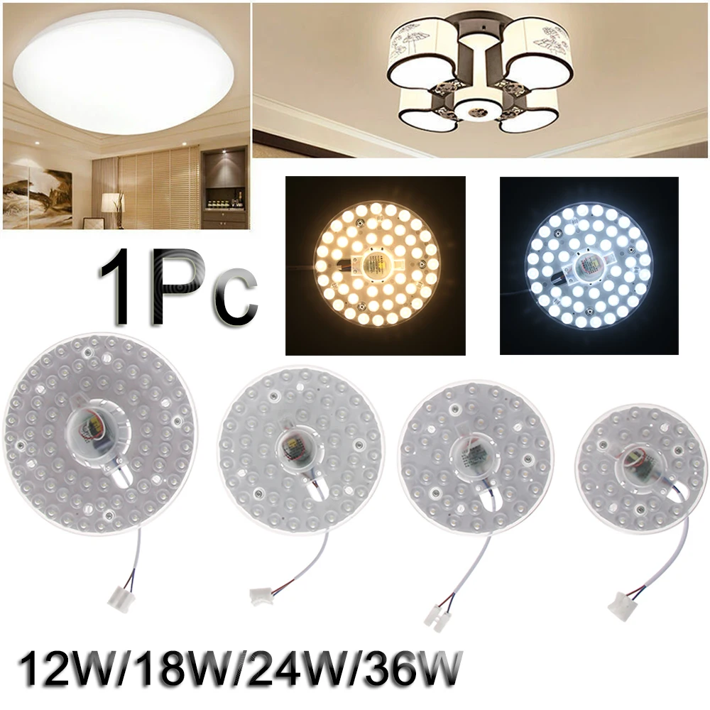 LED Module Source Ceiling Lamp Indoor Ceiling Light Source AC220V 12W 18W 24W 36W Remould Led High Brightness Lighting