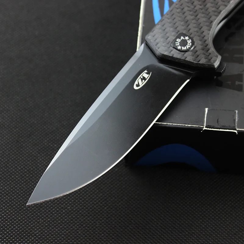 Новое поступление ZT0804 Cts 204p лезвие из углеродного волокна+ титановая ручка многофункциональные инструменты карманный нож Открытый походный охотничий нож для выживания