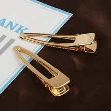 Полые заколки для волос 6,5 см для женщин и девочек 1 шт. боковые геометрические заколки для волос Duckbill золотистые Серебристые заколки для волос spinki do wlosow