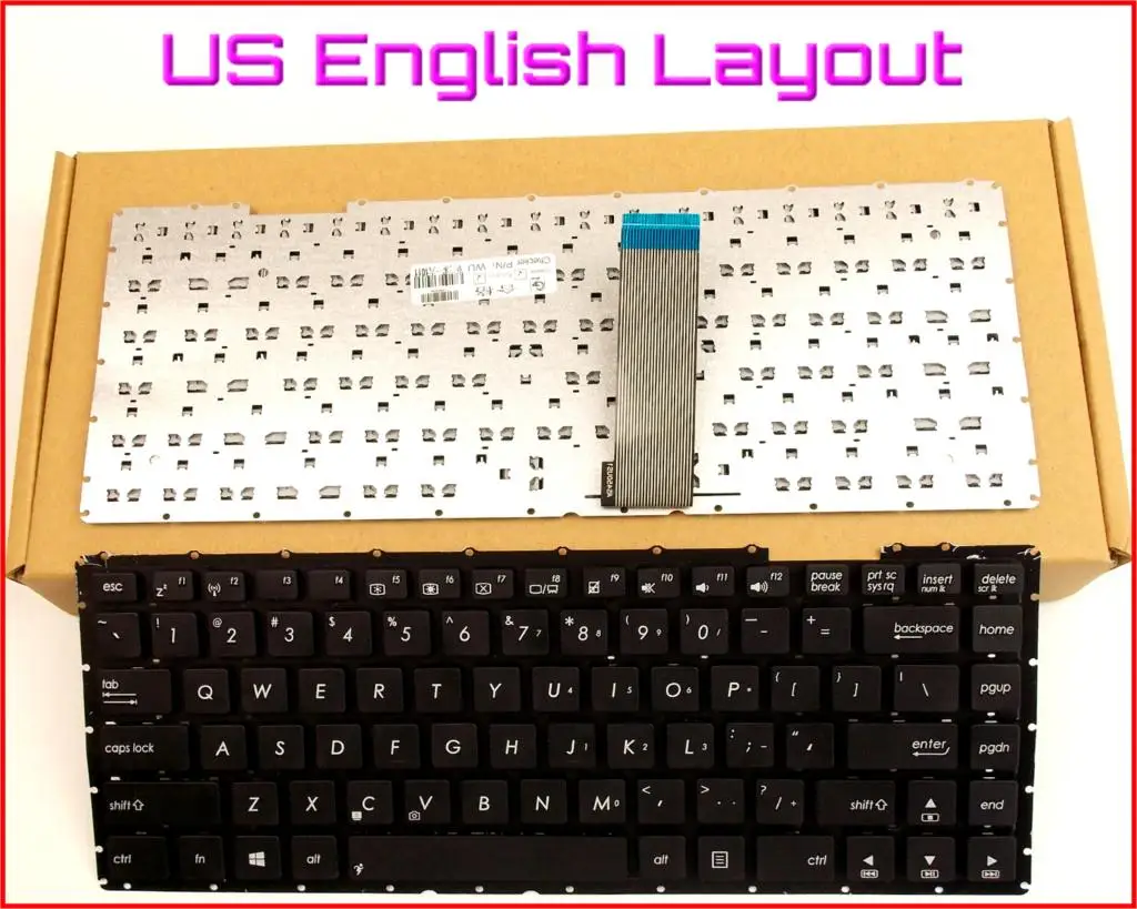 Новая клавиатура США английская версия для ASUS d451 d451ld d451ldv d451ve 0knb0-4133us00 aexjjbu00110 ноутбук не Рамки