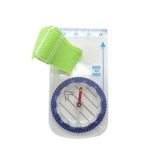 Наружный портативный мини-Компас для большого пальца с картой, шкала для ориентирования, Походов, Кемпинга, велотрогов BHD2