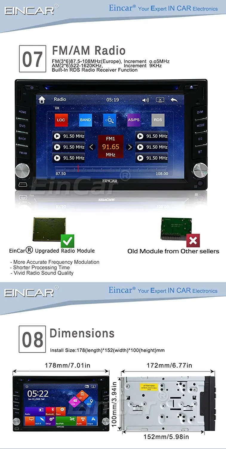 Perfect two 2Din Car Radio Stereo HD Screen 2din Car DVD Player 8GB GPS Navigation Stereo AM/FM Autoradio SD/USB//steering wheel control 5