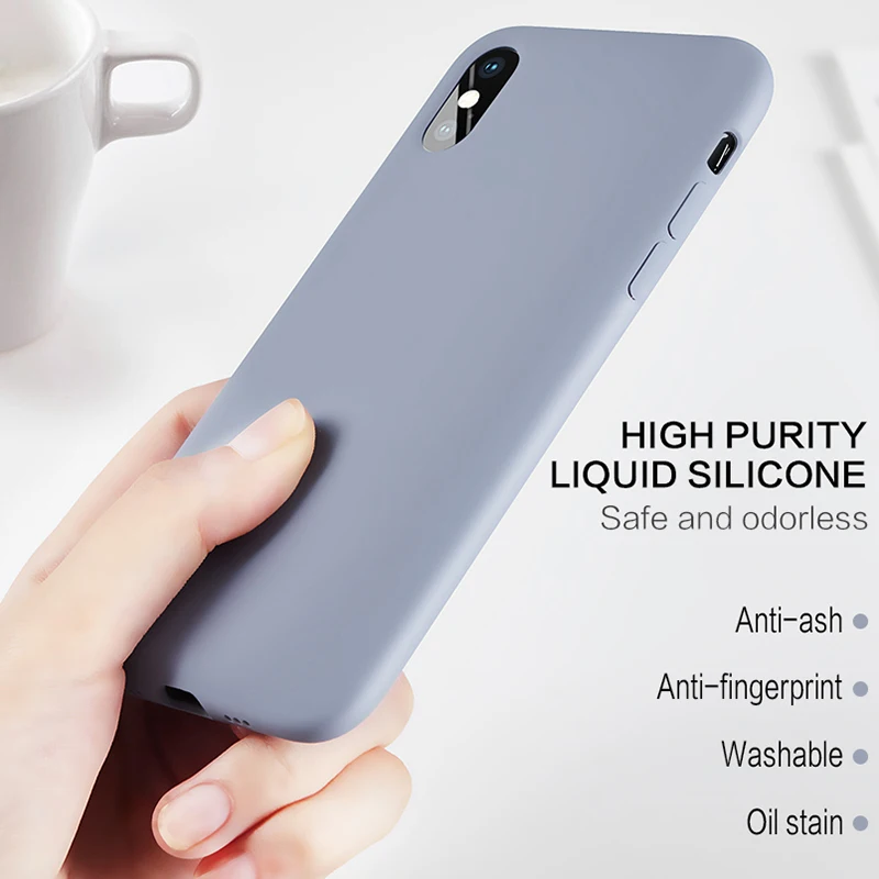 

Soft TPU Case for iPhone XR XS X Max 7 Case Milk Smooth Touch Silicone Cover for Apple iPhone 6 6s Plus 7 8 Case Cover Coque