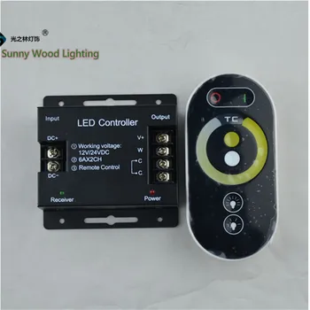 

led warm white ,white strip controller ,CCT controller with 2.4g remoter ,RF dual color controller for 12-24vdc strip