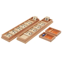 Planches Seguin avec barres de perles pour enfants, équipement éducatif de maths Montessori, matériel d'apprentissage, jouets mathématiques 