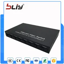 8G2E 1310/1550nm single fiber 8 fiber ports 2 rj45 fiber optic media converter ethernet fiber switch