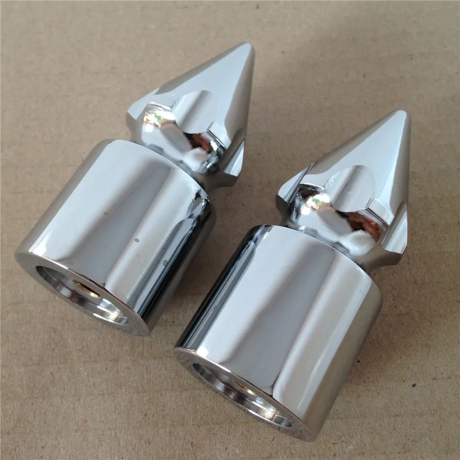 

Aftermarket free shipping Motorcycle accessories Ultimate Chrome Spike Bar Ends for Suzuki GSX-R GSXR 600 750 1000 1100