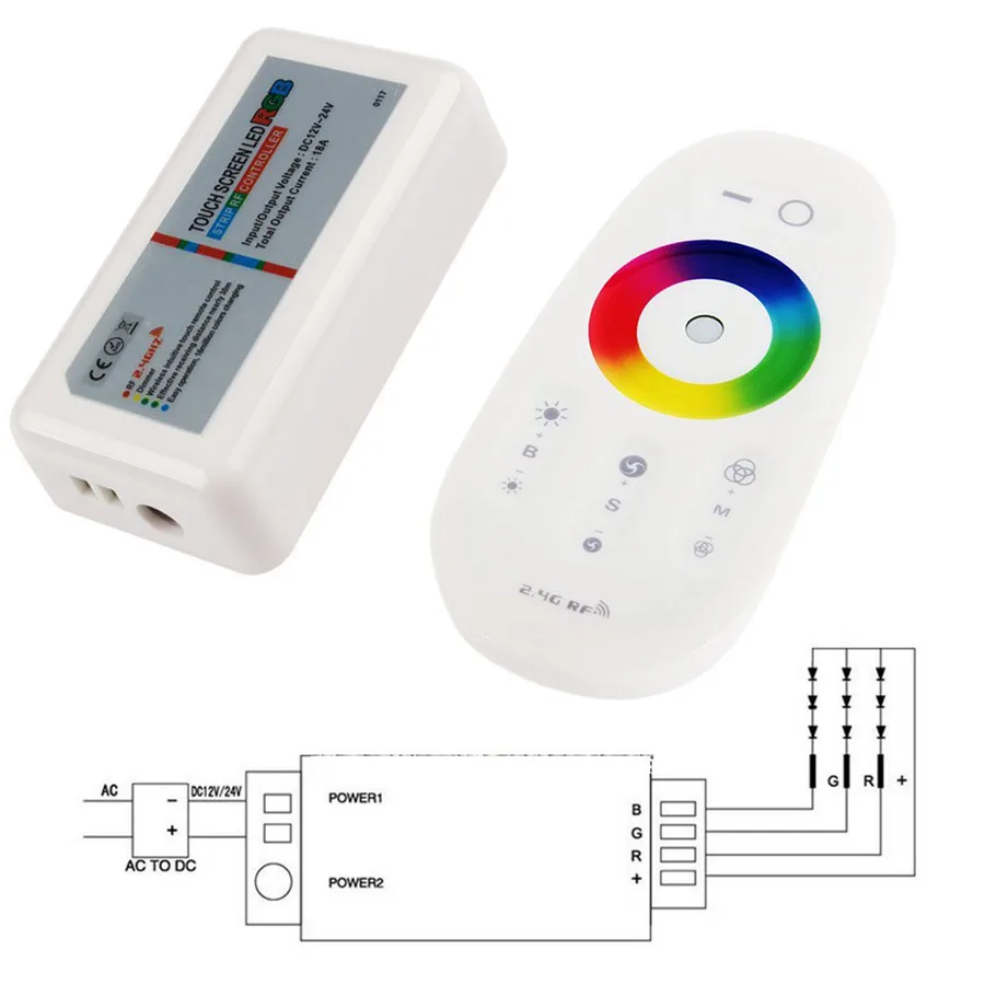 Светодиодный ленточный светильник светодиодный 2 4G RGB 18A сенсорный экран для 5050 3528