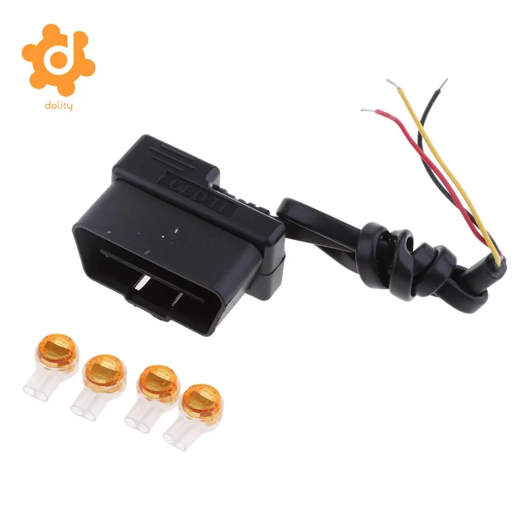 dolity OBD 2 Pin Step Down Cable 12V/24V to 5V Car Power Inverter Hard Wire Kit Buck Line Hidden Style