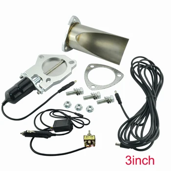 

3 inch Electric Stainless Exhaust Cutout with Manually control With Be cut Pipe Exhaust Cut out Kit Car Complete Installations