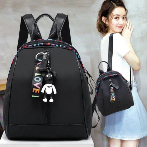 2018 Unif mochila de moda para mujer, Mini mochila de para niñas, mochila de nailon con cremallera, mochila de lona|Mochilas| - AliExpress