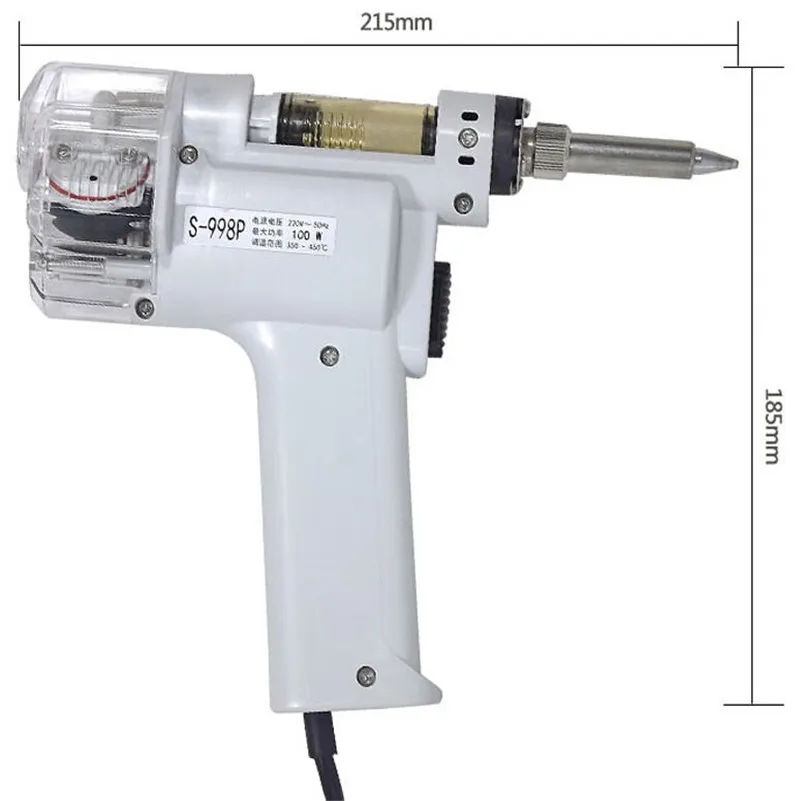S 998P Electric Vacuum Double Pump Solder Sucker Desoldering Gun