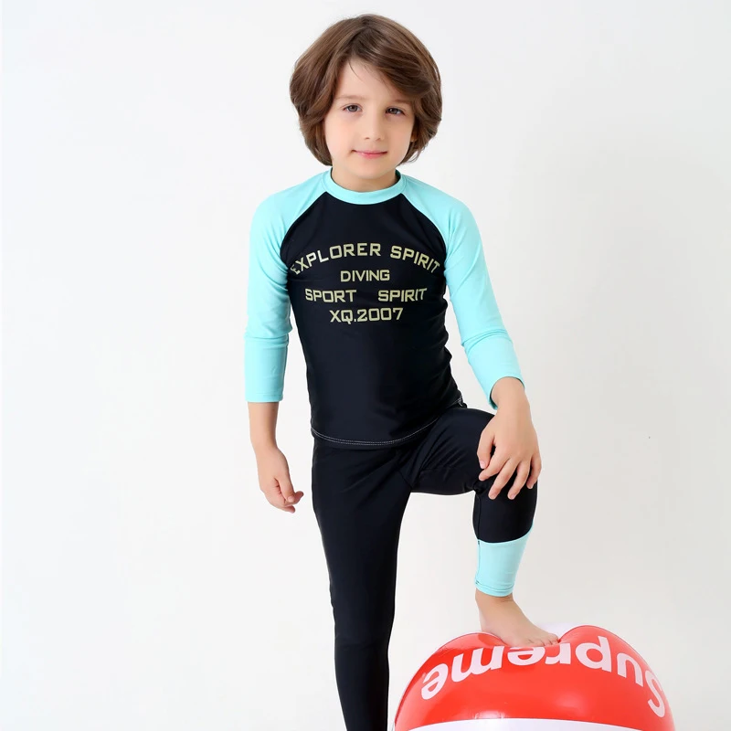 Aliexpress.com : Buy LLD1807 Children Swimwear set Shirts ...