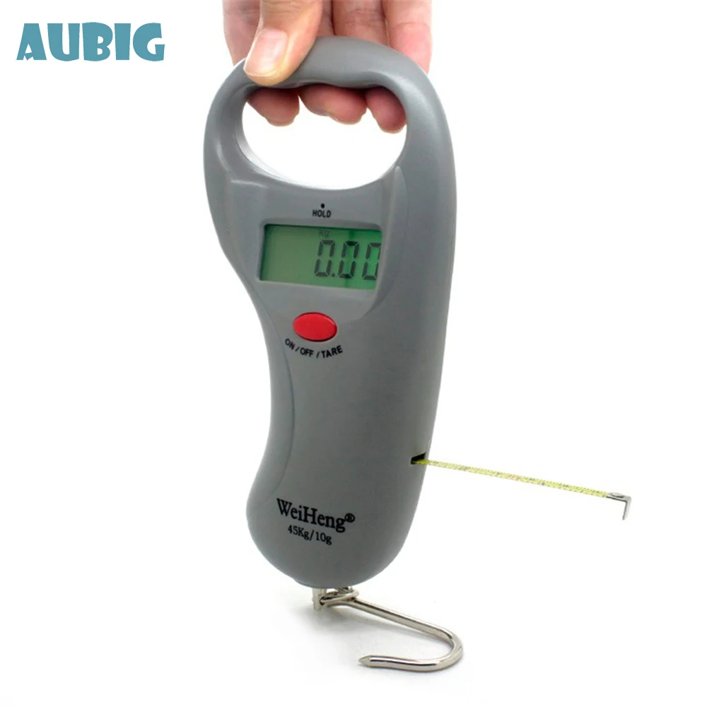 

Fishing Balance with Tape Measure 45kg/99lb Digital Pocket Scale Electronic Hand Hook Travel Bag Luggage Scales Balance for fish