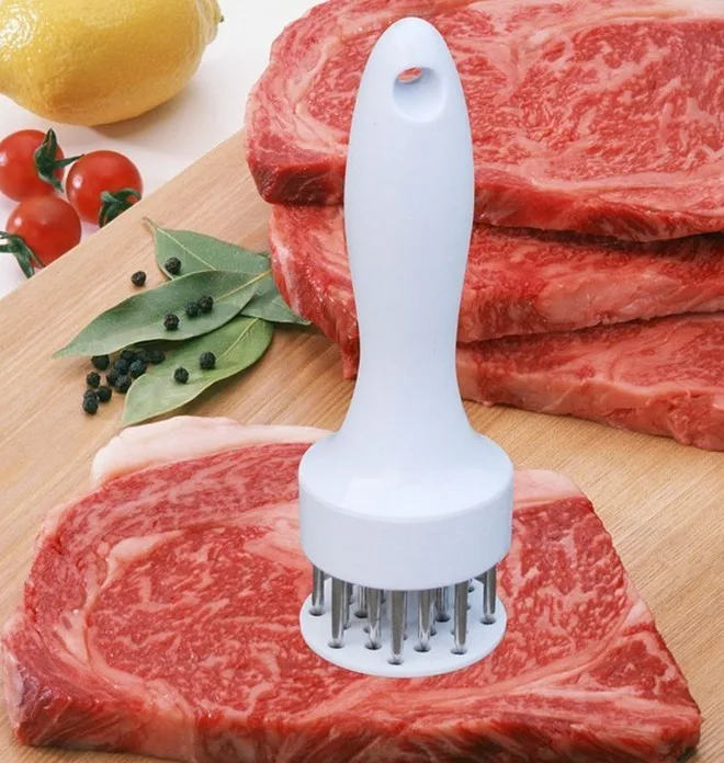 

New Professional Meat Tenderizer with Stainless Steel Knives Kitchen Tools Free Shipping