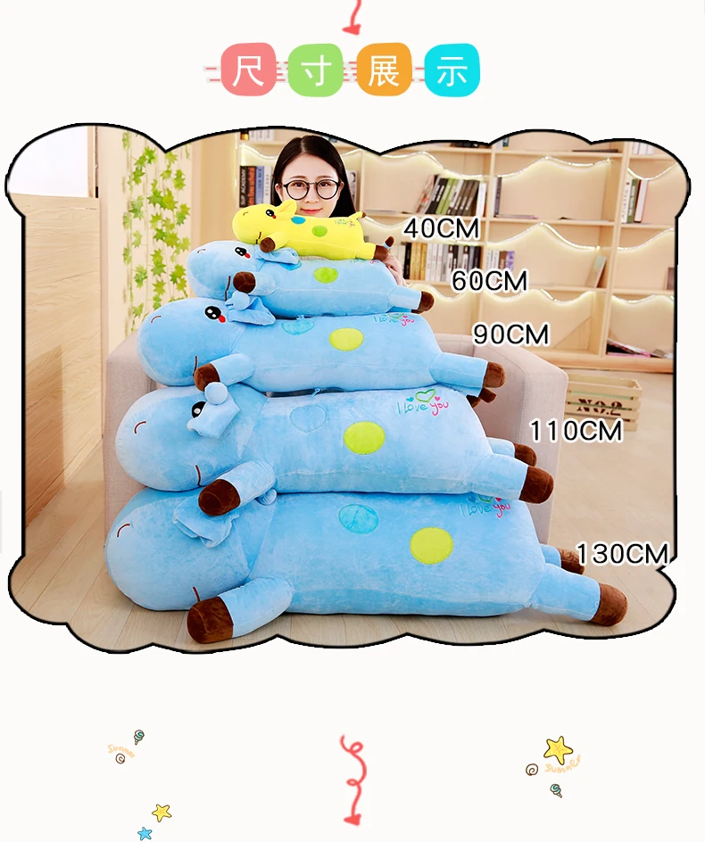 BABIQU 1 шт. 60 см мультфильм маленький олень кукла Подушка плюшевая игрушка мягкая подушка Высокое качество ребенок друг Kawaii Прекрасный подарок