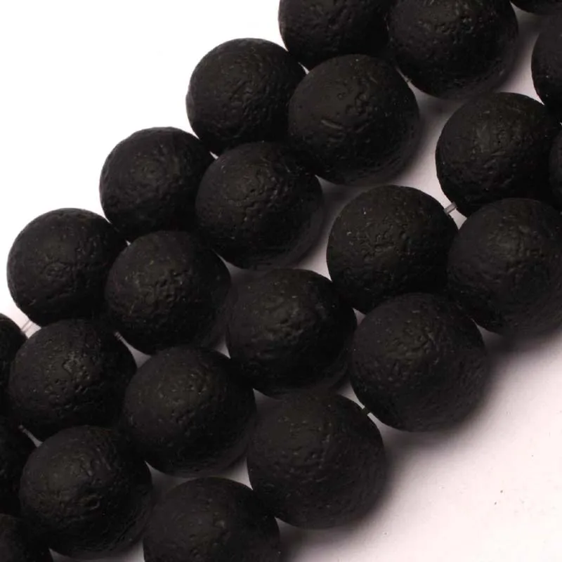 

Круглые Бусины Из морозного черного агата, бусины из натурального черного камня, бусины-разделители для изготовления ювелирных изделий, прядь 15 дюймов, оптовая продажа