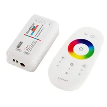 RGB Led Controlador de 2.4G RF Pantalla Táctil de Control Remoto Para la tira del Led/bombilla DC 15A