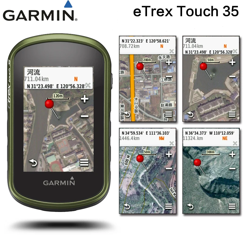 

Garmin eTrex Touch 35 Handheld Hiking GPS & GLONASS Satellite Navigation Outdoor Navigator Measurement Wireless Transmission