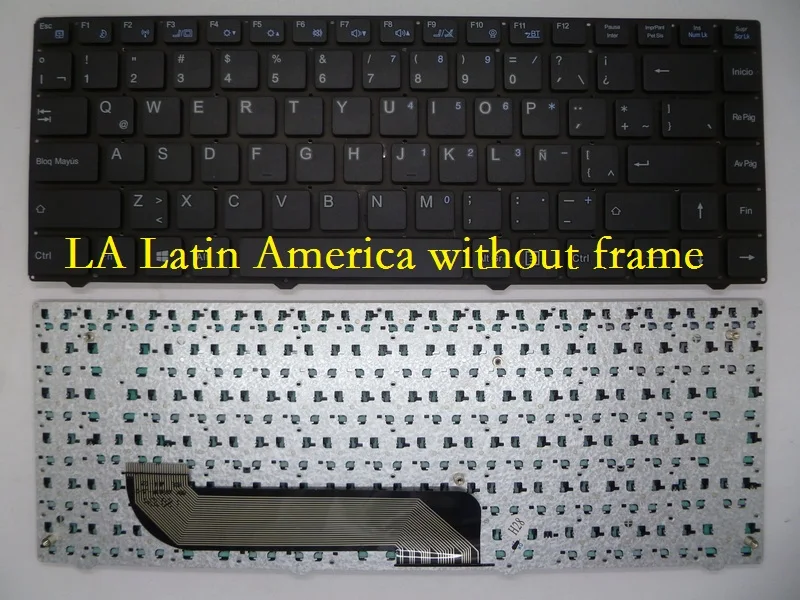 LA without frame Клавиатура для ноутбука HASEE UI45 UI43 UI41 UI47 U43 U45 RU Русский SP Испанский JP Япония КР корейский ла Латинская Америка - Цвет: LA without frame