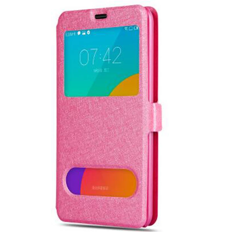 Флип кейс для Samsung Galaxy J1 2016 чехол телефона с окошком просмотра J120F закаленное