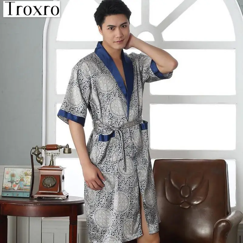 Bademantel Manner Halbe Robe Langarm Bademantel Mann Luxus Chinesischen Morgenmantel Herren Mikrofaser Loungewear Nachthemden 2125 Gown Silk Gown Picturemicrofiber Nightgown Aliexpress