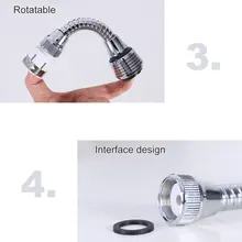 Кухонный распылитель для ванной комнаты поворотная головка фильтр-смеситель для воды товары для дома 360 градусов Поворот кран сопла сохранение аксессуары для крана