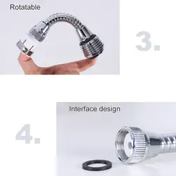 Кухня распылитель для ванной комнаты поворотная головка фильтр-смеситель для воды товары для дома 360 градусов Поворот кран сопла экономия