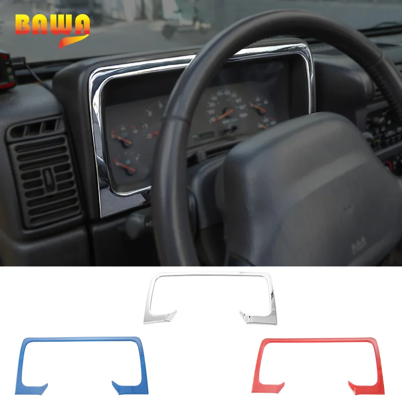 BAWA интерьерные молдинги для Jeep Wrangler TJ 1997-2006 второго поколения, декоративные наклейки на приборную панель для Wrangler tj