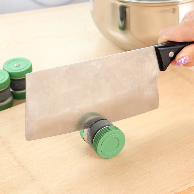 

Household Mini Knife Sharpener Round Grinding Wheels Sharpening Stone Whetstone Kitchen Accessories Tool