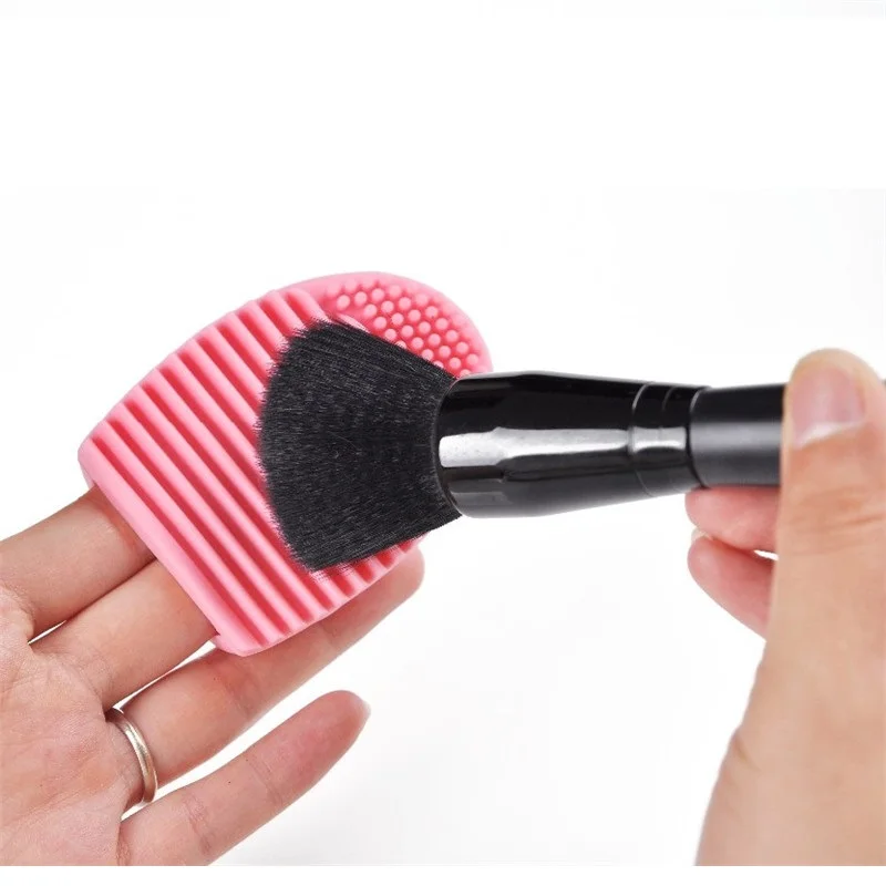 Best Silicone makeup Brush Cleaning Tool egg Shaped Cosmetic Brush