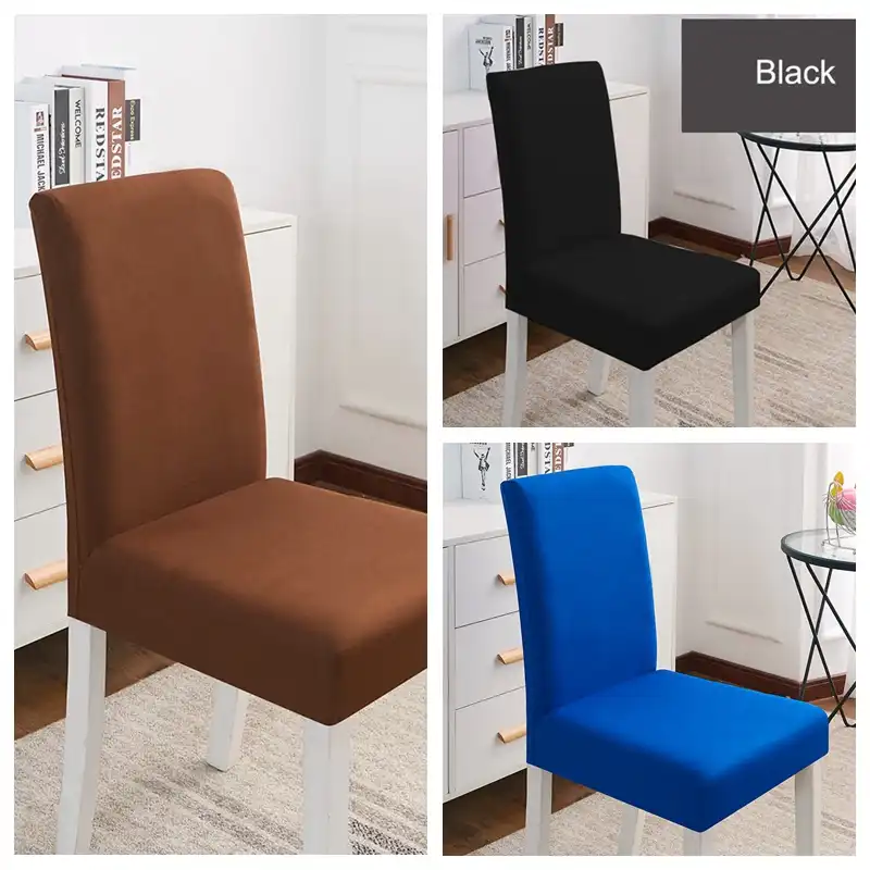 2019 Dining Wedding Computer Chair Covers Spandex With Backrest Dining Wedding Computer Chair Covers