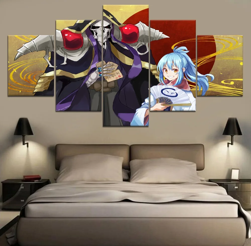 

That Time Anime Modern Decorative Painting Canvas Wall Art 5 Piece Canvas Wall Art Painting HD Print Canvas For Living Room