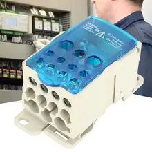 Водонепроницаемый распределительный ящик UKK-500A din-рейку клеммный блок распределительная Коробка Универсальная силовая распределительная коробка медный терминал