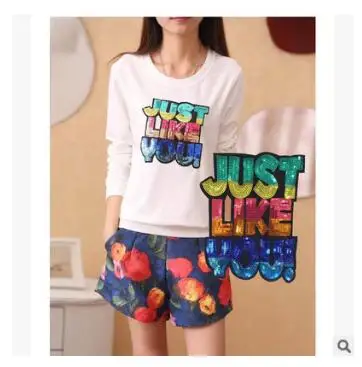 Clothing accessories clothing patch letters cloth paste clothes stickers beads beads cloth stickers clothing lace