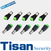 10Pairs Cat5/Cat6 to BNC Coaxial Connector Screw Terminal CCTV Security Camera