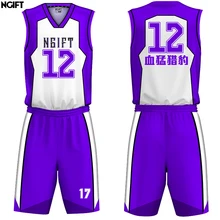 Ngift сублимации изготовленная на заказ для детей и взрослых, пропускает воздух, нестандартная одежда баскетбольная майка в колледже Молодежная куртка Ses